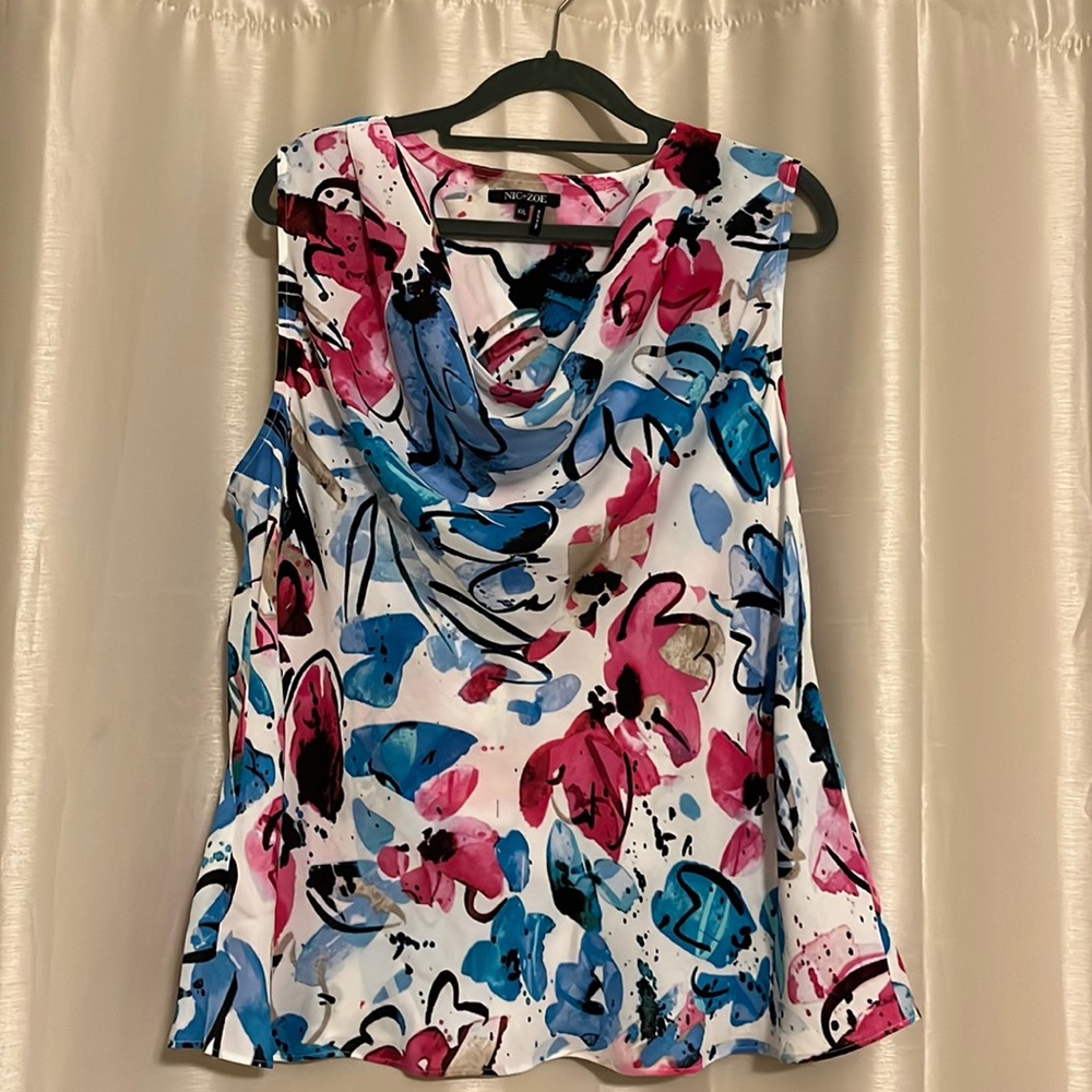 Nic+Zoe sleeveless blouse, XXL